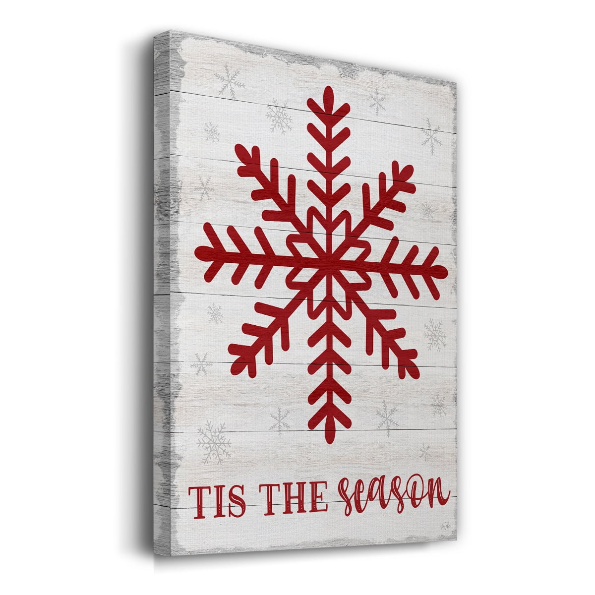 Tis the Season Snowflake- Gallery Wrapped Canvas