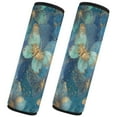 thumbnail image 2 of 2 Pcs Seat Belt Strap Covers Pad for Car Soft Flannel Car Seat Belt Shoulder for All Cars Gold and Teal Butterflies, 2 of 8