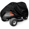 thumbnail image 1 of Woeilo Lawn Mower Cover, 54ft Waterproof Riding Lawn Tractor Cover, Heavy-Duty 210D Drawstring & Cover Storage Bag,Universal Fit for Bike Cover,Beach Cruiser, Black Black, 1 of 5