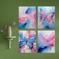 thumbnail image 2 of PixonSign Adhesive Wall Art Abstract Floral & Butterfly Vibrant Posters, Set of 4 Colorful Nature Digital Art, Minimalism Multicolor Scenic Canvas Prints for Home Decor - 8"x10", 2 of 5