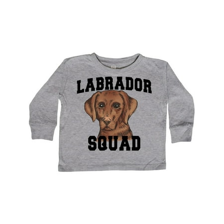 

Inktastic Dog Labrador Squad Gift Toddler Boy or Toddler Girl Long Sleeve T-Shirt