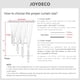 thumbnail image 5 of Cortinas opacas Joydeco de lino natural, 107 x 160 cm, 2 paneles, 5 of 6