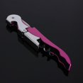 thumbnail image 2 of Opener Tool Double Hinge Wine Corkscrew Key Bottle Cutter Double Hinge Design Multi-Functional Metal Cap Soft-Touch Velvet Feel Handle Portable For Bartenders, 2 of 4