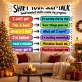 thumbnail image 3 of Shift Your Self-Talk Chart with Colorful Arrows, Inspirational Retro Style for Teachers, Positive Wall Decor, Graduation Gift, Tapestry Wall Hanging for Bedroom and Classroom, 3 of 6