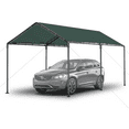 thumbnail image 3 of Gaildon Carport 10 x 20Ft Upgraded Heavy Duty Carport with Steel Wire Rope Portable Garage for Truck Boat Car Canopy with All-Season Tarp (Green), 3 of 8