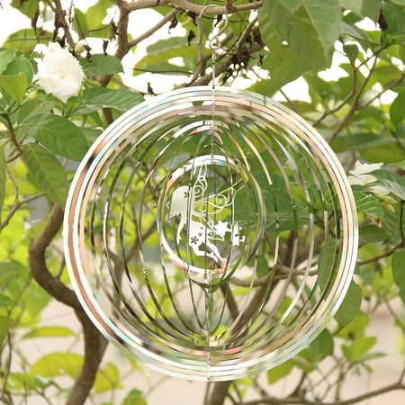 Rotating Wind Chimes Garden Yard Decoration Hanging Memorial Ornament for Outside Garden Porch Gifts - Fairy dancing