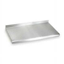 Stainless Steel Wall Shelf, 12"D x 48"W x 11-1/2"H, Silver