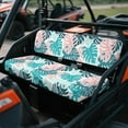 thumbnail image 2 of FKELYI Dustproof Mule Bench Seat Cover Compatible with Kawasaki Mule 600/610 Tropical Palm Leaf Print Seat Protector Waterproof Cover for Polaris Ranger XP 1000, 2 of 7