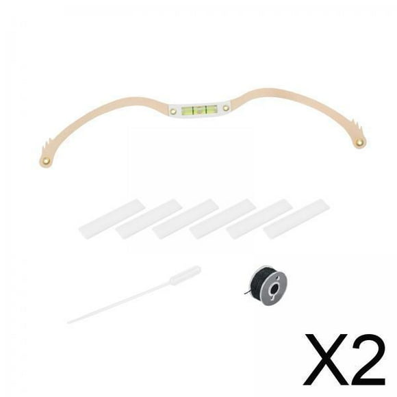 2xEyebrow Line Marker Ruler Painting Line Bow Y Ruler Para Maquillaje Permanente