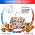 thumbnail image 4 of Pioneer Flower Floral Print Pattern Womens Lunch Box for Work,Insulated Large Lunch Bag for Tween and Teen,Loncheras Para Mujer,Leakproof Adult Lunch Bag for Work,Beach,Travel,Picnic,Camping, 4 of 7