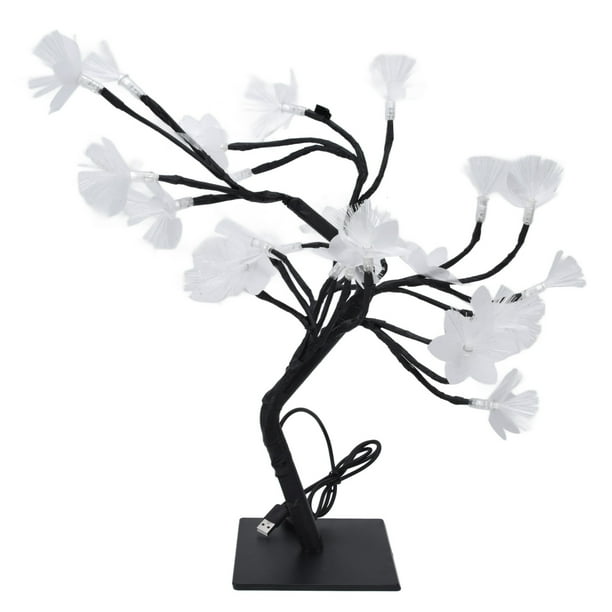 Lámpara de árbol de fibra óptica NikouMX 24LED Luz cálida Estética elegante