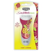 Schick Silk Effects Plus Women's Razor, 1 Razor Handle and 2 Refills
