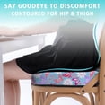 thumbnail image 3 of Premium Butterfly Pattern Memory Foam Seat Cushion Ergonomic Chair Pad for Office Chair, Car, Airplane & Bleachers Sciatica, Tailbone Hip & Back Pain Relief - Chair Cushion for Long Office Workers., 3 of 5