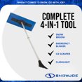 thumbnail image 4 of Snow Joe 2 Pack Windshield Ice Scraper, Car Window Snow Removal Broom for Winter, 4 of 10