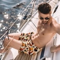 thumbnail image 2 of luoweisi Men's Beach Shorts Quick Dry Swim Trunks with Mesh Lining Thanksgiving Hat M, 2 of 5