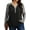 Grey Sleeve Black, variant on Gleelist Womens Plus Size Long Sleeve Henley Tops V Neck Casual Loose Fit Shirts Blouses Trendy Clothes XL-5XL
