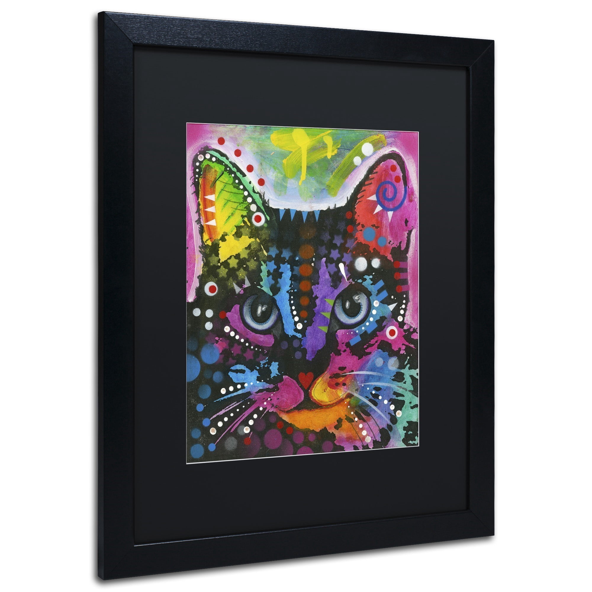 Trademark Fine Art "12" Canvas Art by Dean Russo, Black Matte, Black Frame