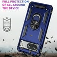 thumbnail image 3 of Allytech Rugged Case for Google Pixel 8, Military Grade Protection Shockproof Non-Slip Cover with Metal Rotatable Ring Stand, Magnetic Car Mount Holder Fashion Case for Google Pixel 8 - Blue, 3 of 7