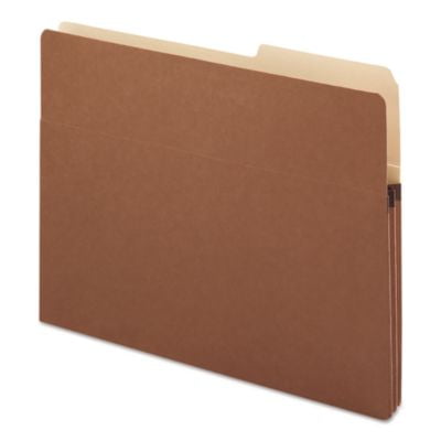 Smead Redrope Drop Front File Pockets, 1.75" Expansion, Letter Size, Redrope, 25/Box (73085)