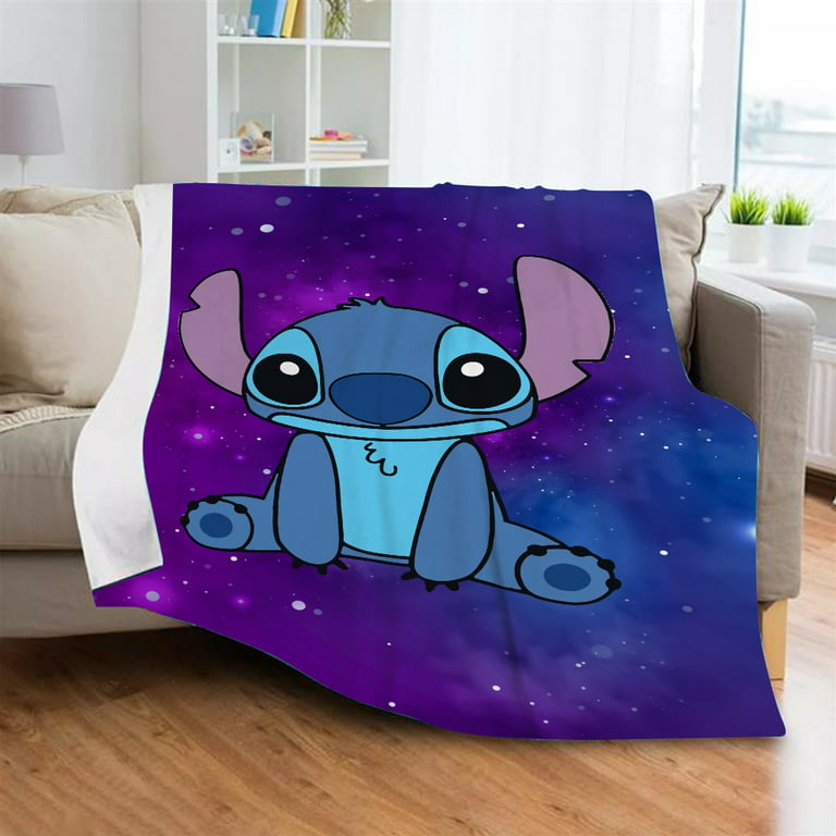 Disney Stitch Weird But Cute Decorative Throw Toddler Pillow, Purple and Blue, Unisex