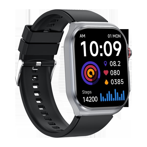 LAATIKUI ET585 smart watch Bluetooth GPS men and women sports mode 2.04-inch fitness exercise tracker answering/calling/smart reminder