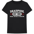 thumbnail image 1 of Deadpool T-Shirt en Coton pour Adulte Merc avec Bouche, 1 of 1
