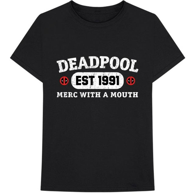 Deadpool Adult Merc With A Mouth Cotton T-Shirt