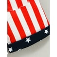 thumbnail image 6 of Jxzom 4th of July Baby Girl Boy Outfit American Flag Print Overalls Jumpsuits Shorts Pocket Suspender Romper Independence Day Clothes, 6 of 8