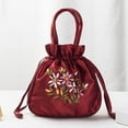 thumbnail image 5 of Embroidered er Small Buet Bag Handmade Cosmetic Handbag Women E9G9, 5 of 8