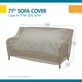 thumbnail image 4 of Duck Covers® Weekend Water-Resistant Outdoor Sofa Cover with Integrated Duck Dome, 77 x 35 x 35 Inch, Moon Rock, 4 of 14