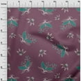 thumbnail image 3 of oneOone Cotton Flex Dark Teal Green Fabric Floral Dress Material Fabric Print Fabric By The Yard 40 Inch Wide-5672, 3 of 4