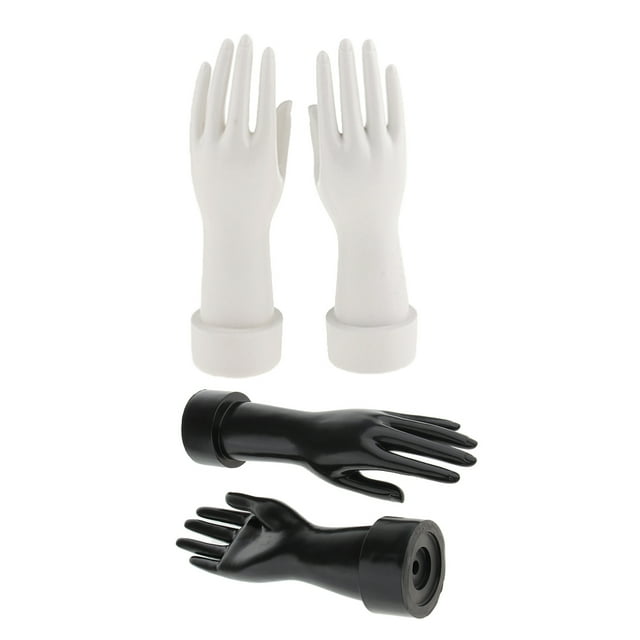 2 Pares de Tienda Minorista profesion Femenino Maniquí Mano Joyería Guantes Pantalla Negro Zulema Maniquí de la exhibición de la mano