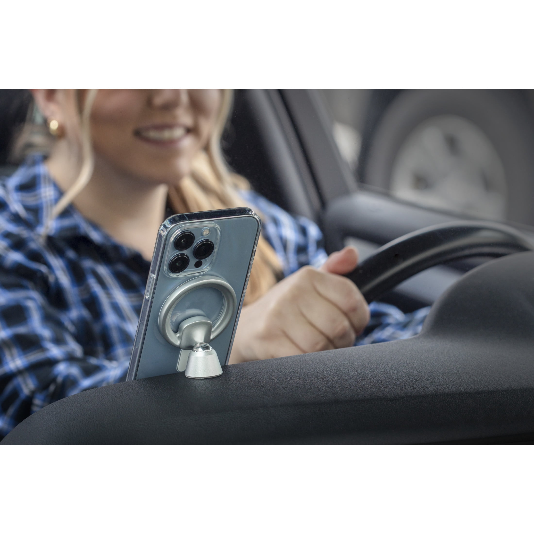 Scosche MEMSD-SP Elite2 Magnetic Dash Mount Magsafe Devices Comp W/ iPhone 15, 14, 13, 12 Black