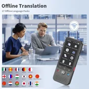 Language Translator Device, Instant Translator No WiFi, AI Portable Translato...