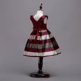 thumbnail image 3 of AMERTEER Robes pour Filles, Robe de Soirée Formelle Sans Manches, Nœud Rayé, Ligne A, 2-10 Ans, 3 of 5