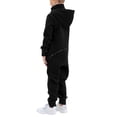 thumbnail image 2 of hirigin Matching Family Jumpsuit, Solid Long Sleeve Zipper Hooded One-Piece Romper Parent-Child Clothes for Autumn Winter, 2 of 9