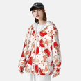 thumbnail image 3 of Balery Cute Mushroom Sudadera ligera de manga larga con capucha y protección solar UPF 50+ para hombre y mujer, ideal para pesca y running-Medium, 3 of 7