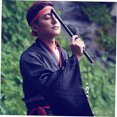 thumbnail image 4 of Minkissy Black Bamboo Flute for Beginners Durable Instrument with Polished Sound Holes for Playing Use 29.5 Inches, 4 of 8