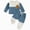fall winter outfits-Blue, variant on TOWED22 Baby Boy Fall Clothes Color Block Crewneck Sweatshirt Top Elastic Pants Set Infant Toddler Winter Outfits(Blazer,2-3 Y)