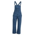 thumbnail image 5 of YABCSAZ Mens Denim Bib Overalls Classic Jean Work Pants Adjustable Straps Multi Pocket Utility Coveralls Relaxed Fit Button Front Carpenter Bib Pants for Men Work Farm Outdoor Casual Streetwear, 5 of 6