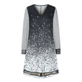 thumbnail image 4 of Qiopertar Robe Décontractée en Maille à Manches Longues Col en V pour Femmes en Solde à Moins de 5$ en Solde, 4 of 5