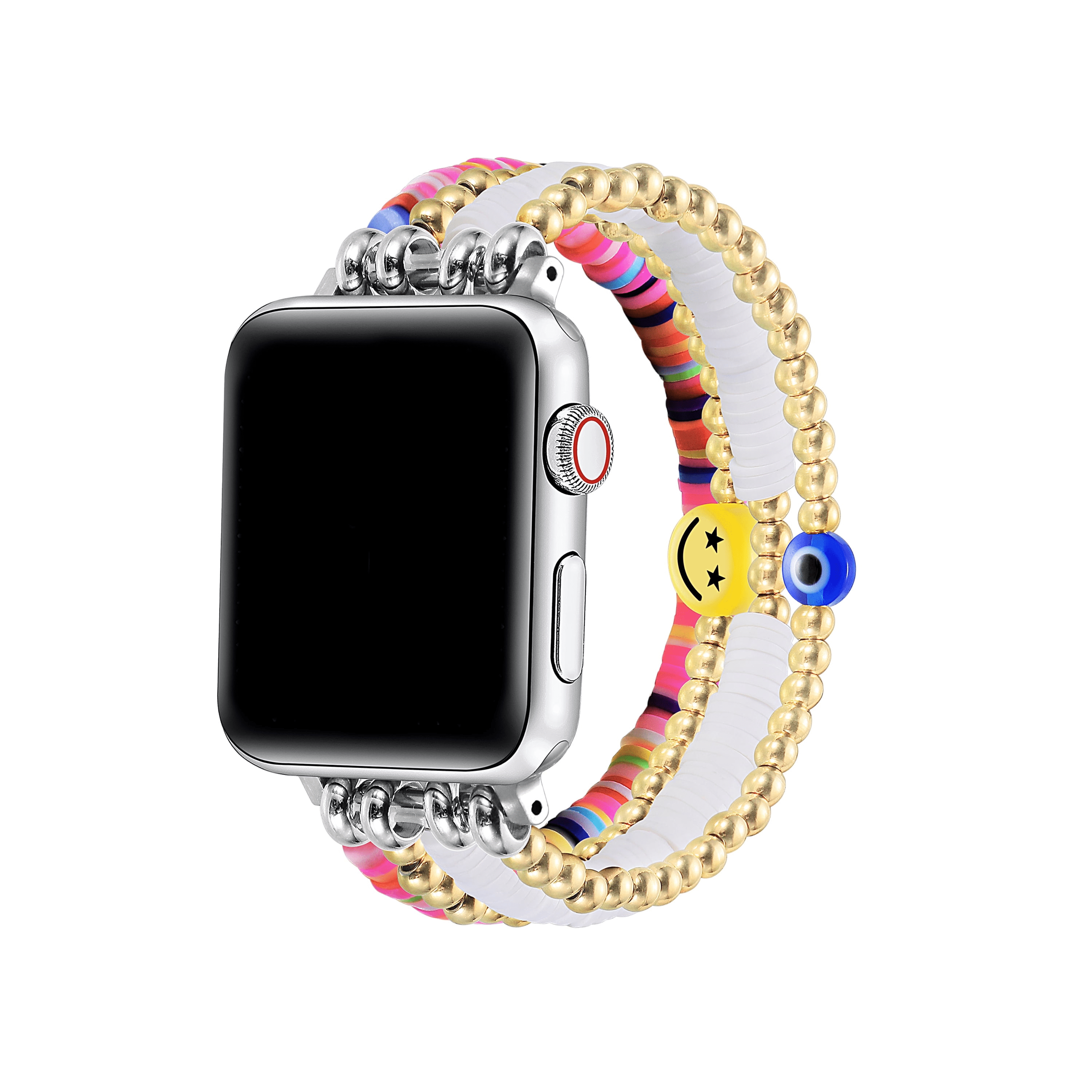 Posh Tech Women's Eloise White Pearl Band for Apple Watch