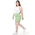 thumbnail image 2 of Short clasico de lino Roman Fashion /Tallas Extras, 0136 (Pistache) verde claro 38, 2 of 5