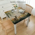 thumbnail image 2 of BANET  Maple Forest Animal Fall Tablecloth, Autumn Thanksgiving Harvest Vintage Washable Table Cover for Party Picnic Dinner Decor White, 2 of 7