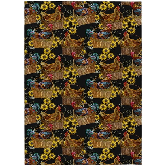 Dalyn Kendall Area Rug KE2-Black KE2BK8X10 Black, 8' x 10'