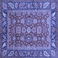 thumbnail image 1 of Ahgly Company Indoor Square Oriental Blue Traditional Area Rugs, 6' Square, 1 of 4
