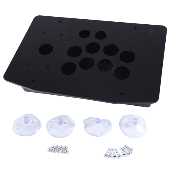 Arcade Joystick Acrylic Panel Case for Game Machine DIY Can Be Installed Button Retro Video