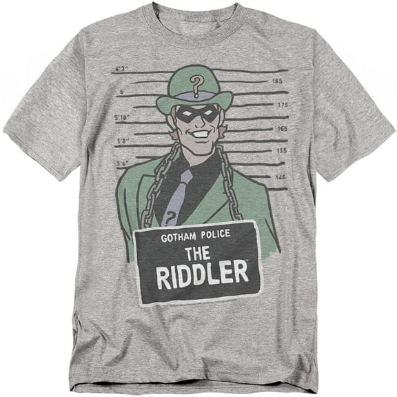 Batman T-Shirt The Riddler Mugshot Unisex Graphic Tee for Men & Women
