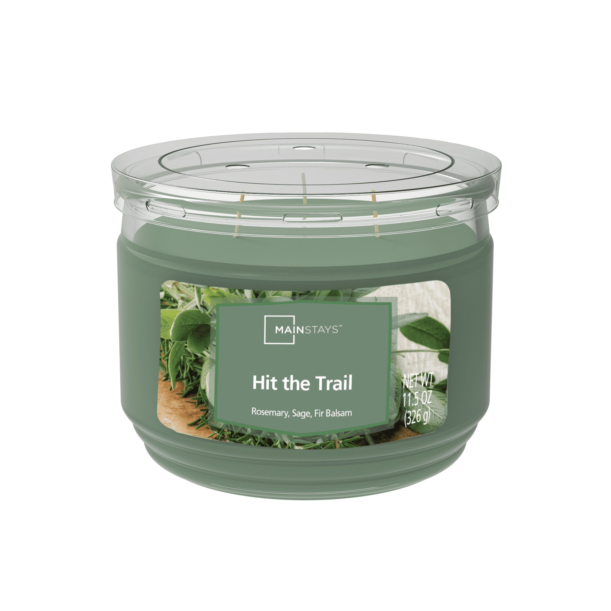 Mainstays Hit the Trail 3-Wick 11.5 oz. Scented Glass Jar Candle