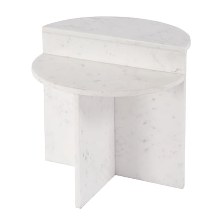 Butler Specialty Company Vienna 19.5 in. W Round Marble Accent Table in White